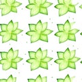Cute ?ucumber seamless pattern on white background. Generative ai