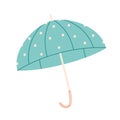 Cute umbrella. Rainy day, autumn time, autumn mood. Vector illustration in flat style