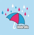 cute umbrella vector art