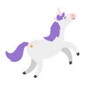 Cute unicorn. Fairytale animal