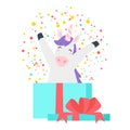 Cute unicorn. Fairytale animal