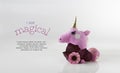Cute Unicorn Head Card Template