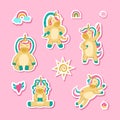 Cute unicorn stickers