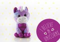 Cute Unicorn Toy with stars