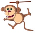 Cute unusual vector monkey