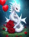 Cute Valentine Love Dragon