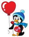Cute Valentine penguin theme image 3