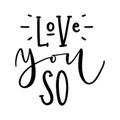 Cute hand drawn lettering modern calligraphy composition.