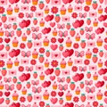 Cute Valentine seamless vintage pattern.