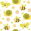 Cute vector baby background. Cartoon children pattern.