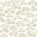 Cute vector baby seamless background. Cartoon children pattern. Royalty Free Stock Photo