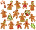 Cute Vector Collection and Gingerbread Men, Women