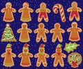 Cute Vector Collection and Gingerbread Men, Women