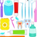 Cute Vector : Dental care (Tooth) Dentist Icons