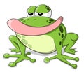 Cute vector frog