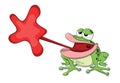 Cute vector frog Royalty Free Stock Photo