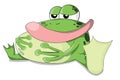 Cute vector full frog Royalty Free Stock Photo