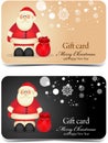 Cute Santa Claus gift cards