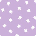 Cute vector seamless dental pattern