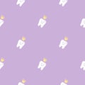 Cute vector seamless dental pattern