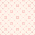 Cute vector seamless pattern. Subtle pink and beige abstract geometric texture
