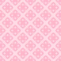 Cute vector seamless pink floral pattern. Royalty Free Stock Photo