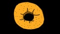 This is a cute and very delicious sweet donut vector image