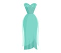 Cute vibrant elegant light blue night dress