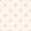 Cute vintage floral pattern for girls in trendy pastel colors, pink and bage.