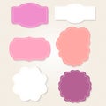 Cute Vintage labels set Royalty Free Stock Photo