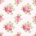 Cute vintage seamless shabby chic floral patterns for your decoration