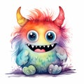 Cute Watercolor Creature Magic Vibrant Delight