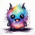 Cute Watercolor Creature Magic Vibrant Delight