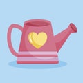 Cute watering can vector