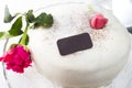 Cute wedding cake Royalty Free Stock Photo