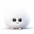 Cute White Fluffy Puffy Cartoon - 8k Resolution 3d Animation