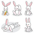 Cute white little bunny Royalty Free Stock Photo