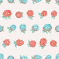 Cute Wild Berries Seamless Vector Pattern Royalty Free Stock Photo