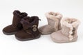 Cute winter baby shoes Royalty Free Stock Photo