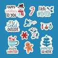 Cute Hand Drawn Winter Sticker Collection