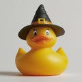 Cute witch-costumed rubber duck on an isolated transparent background Royalty Free Stock Photo