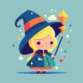 cute wizard girl Royalty Free Stock Photo