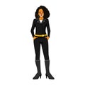 Cute Woman cheetah mascot- cartoon animal