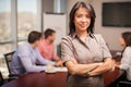 Cute woman in a meeting room Royalty Free Stock Photo