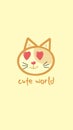 Cute world yellow cat wallpapers