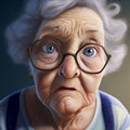 Cute Worried Grandma