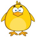 Cute Yellow Chick Cartoon Character