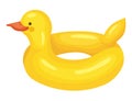 yellow duck float Royalty Free Stock Photo