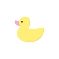 Cute yellow rubber duck toy vector Royalty Free Stock Photo