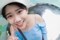 Cute young asian Thai teen smile